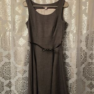 H&M Gray Sleeveless Sheath Dress, Size 8